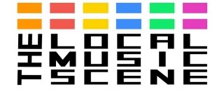 A logo for "The Local Music Scene" that looks like six columns and five rows. Each column is two stacked rectangles on top of three letters. The rectangles are orange, red, yellow, blue, green, and purple. "The" is written vertically in the first column, while "Local," "Music," and "Scene" are written horizontally, evening out the rest of the image.