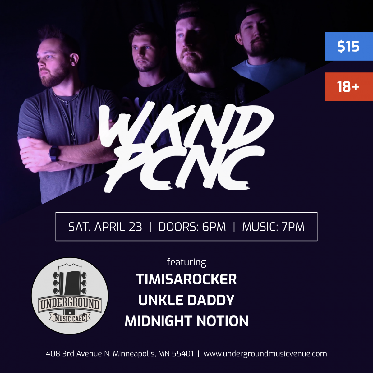 Weekend Picnic Live Debut, feat. Midnight Notion, Unkle Daddy, and Timisarocker